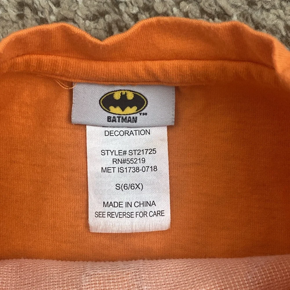 Kids Pumpkin and Batman/Batgirl Halloween Tops & Shorts Bundle